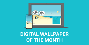  MUTTS Digital Wallpaper of the Month: August 2024