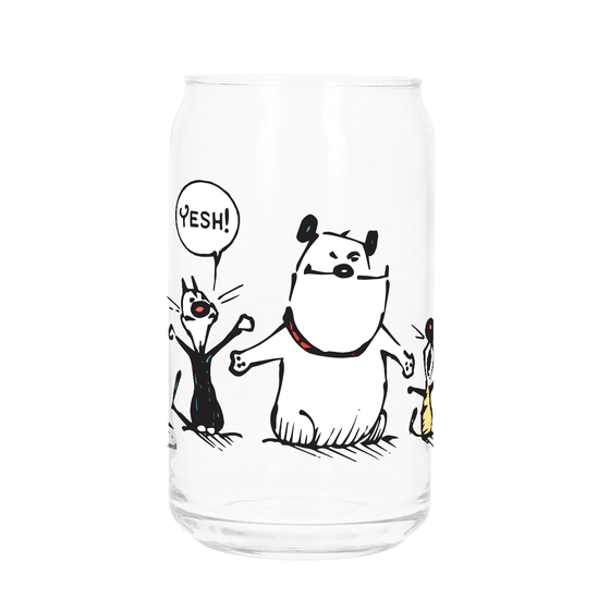 'The MUTTS Crew' Decorative Glass