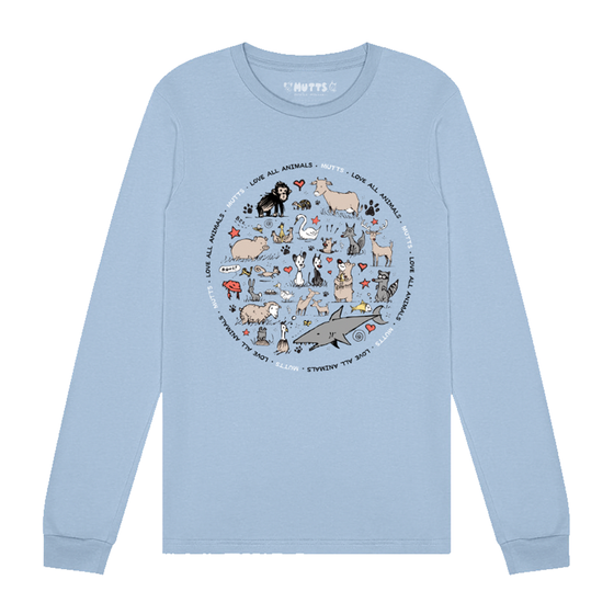 'Love All Animals' Long Sleeve Tee