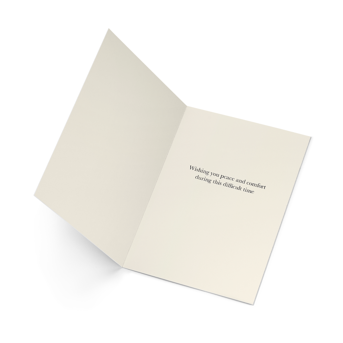 'Peace & Comfort' Sympathy Greeting Card