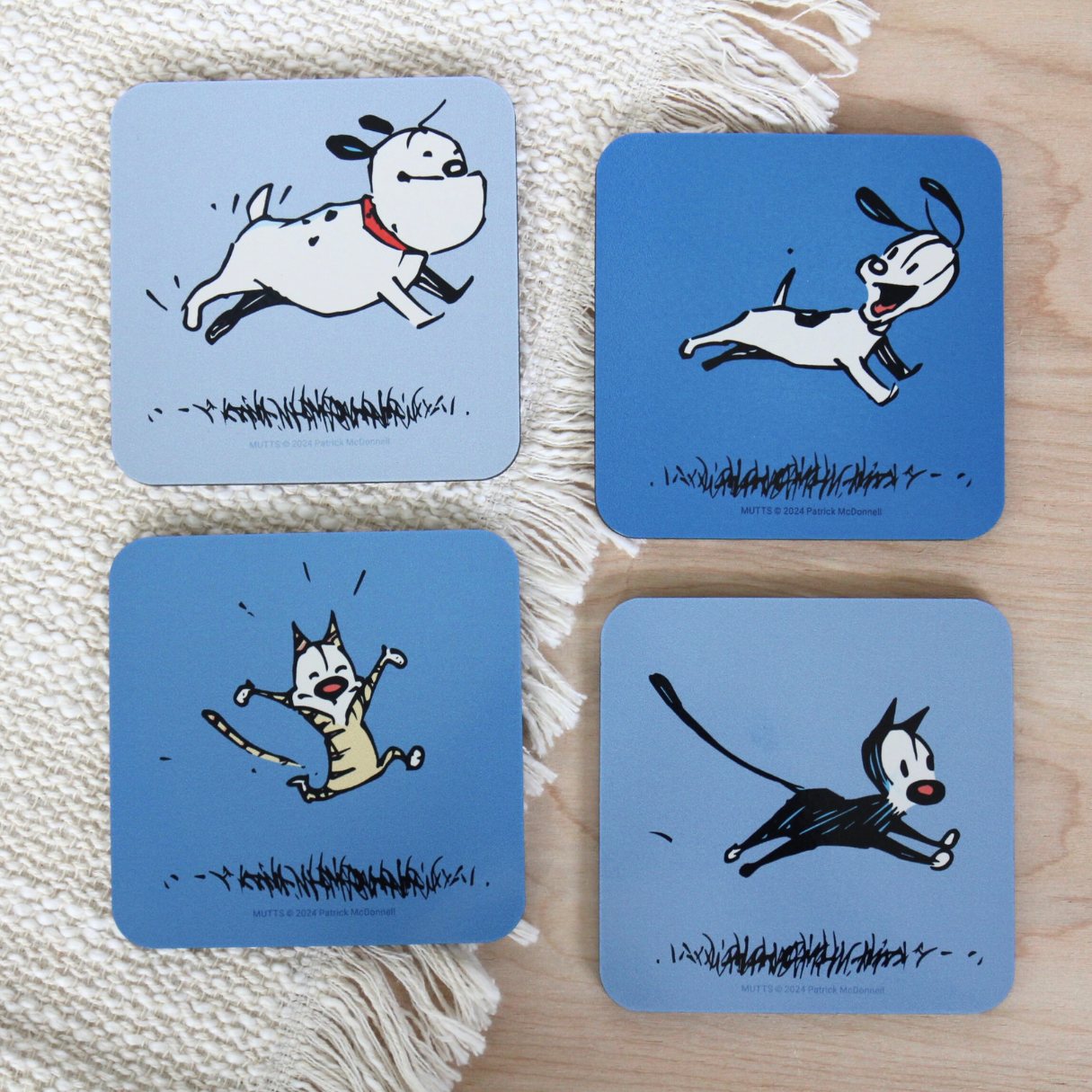 'Furry Friends' Coasters (Set of 4)